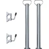 2 Abstellstützen mit 2 Klemmhaltern für 48 mm Stützrad