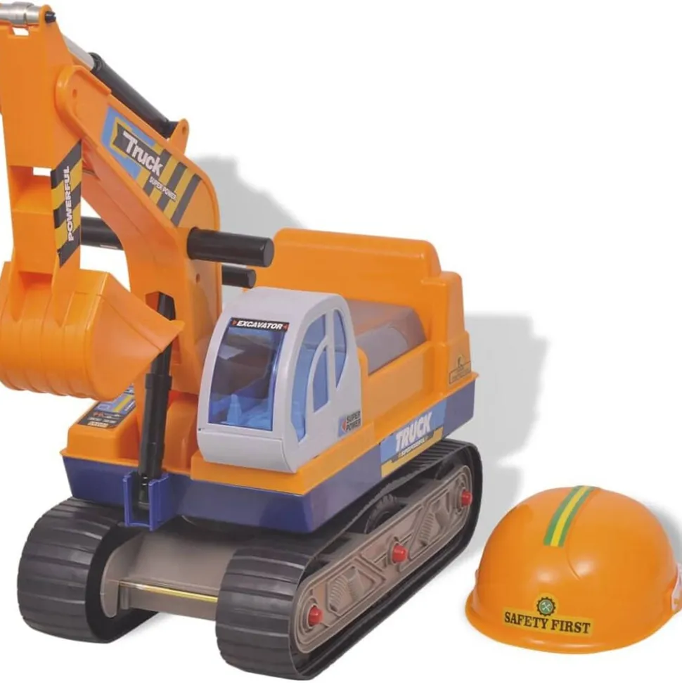 100089 vidaXL Aufsitzbagger Kunststoff Gelb