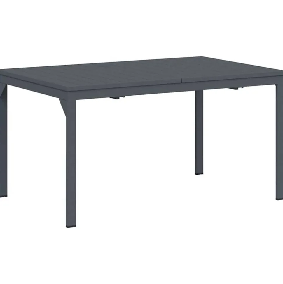 vidaXL Esstisch für draußen 2 pcs Anthrazit 210 x 90 x 73 cm Stahl