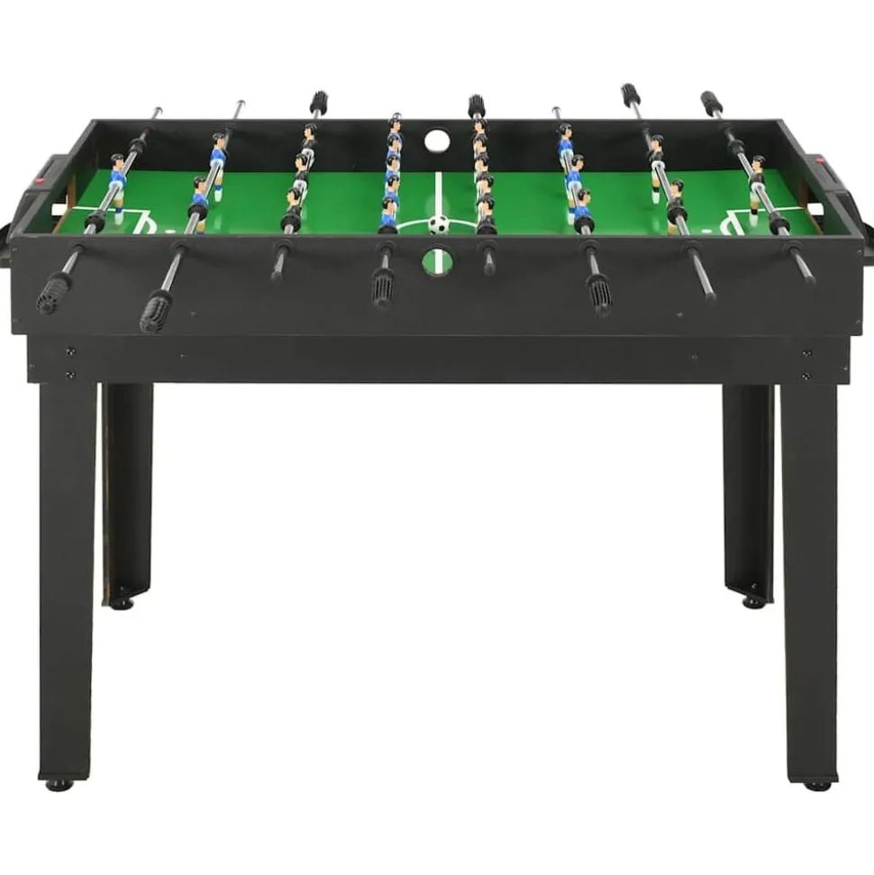 vidaXL 15-in-1 Multigame-Tisch 121×61×82 cm Schwarz