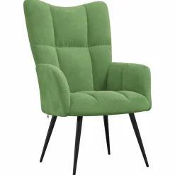 vidaXL Relaxsessel Hellgrün Samt