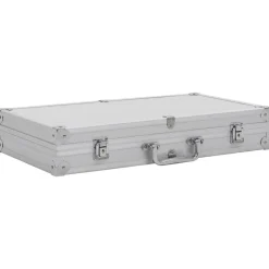 vidaXL Waffenkoffer Aluminium ABS n Silber Clearance