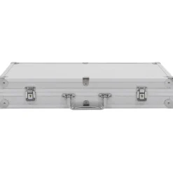 vidaXL Waffenkoffer Aluminium ABS n Silber Clearance