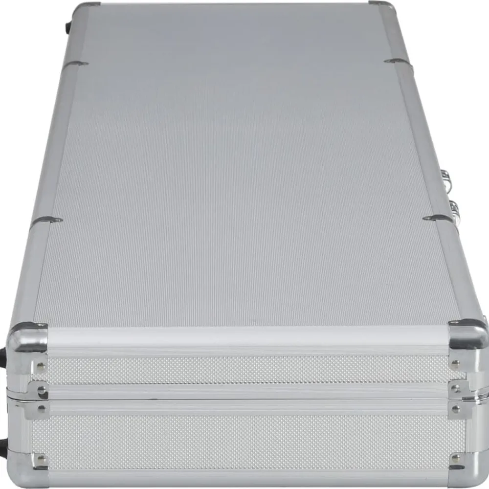 vidaXL Waffenkoffer n 134×35×12 cm Aluminium Silber Best