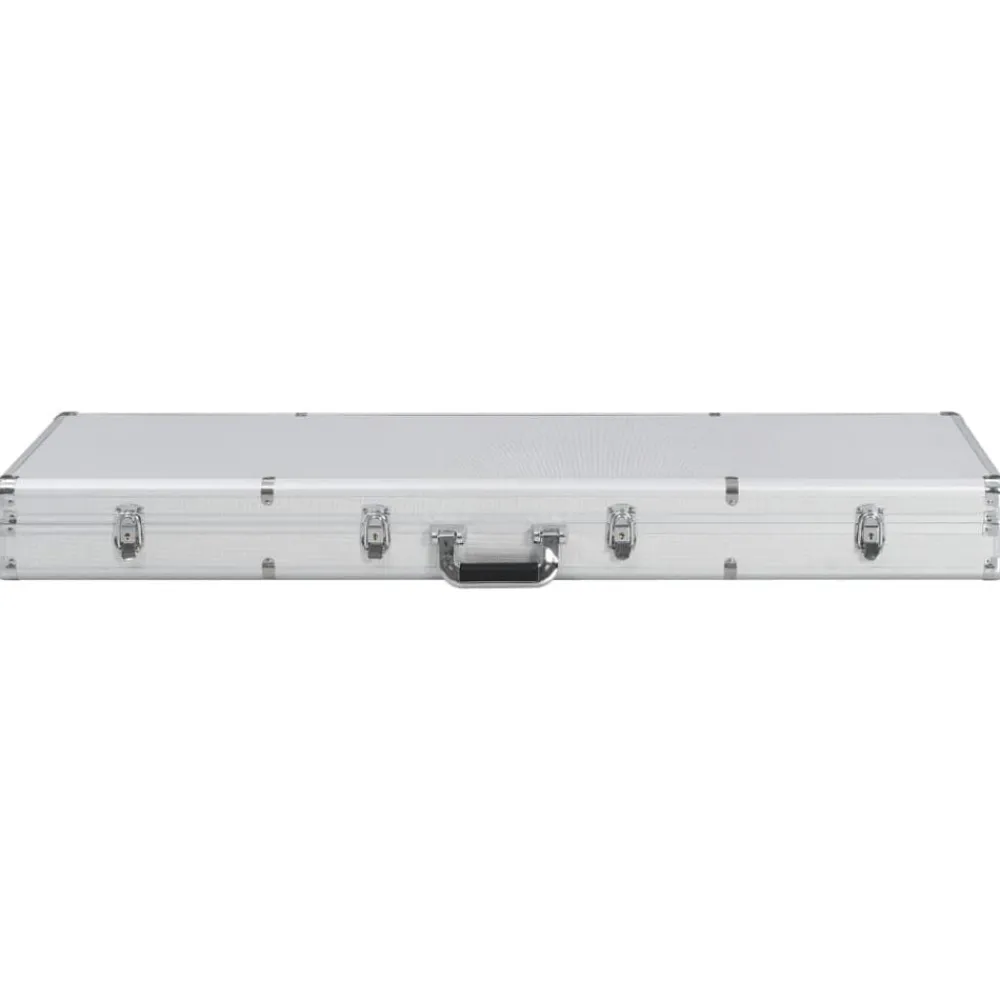 vidaXL Waffenkoffer n 118x38x12 cm Aluminium Silber Hot