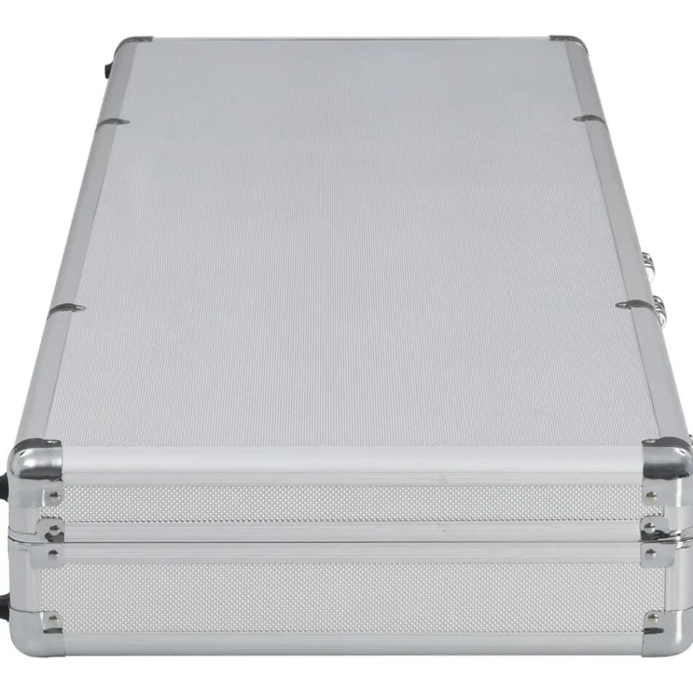 vidaXL Waffenkoffer n 118x38x12 cm Aluminium Silber Hot